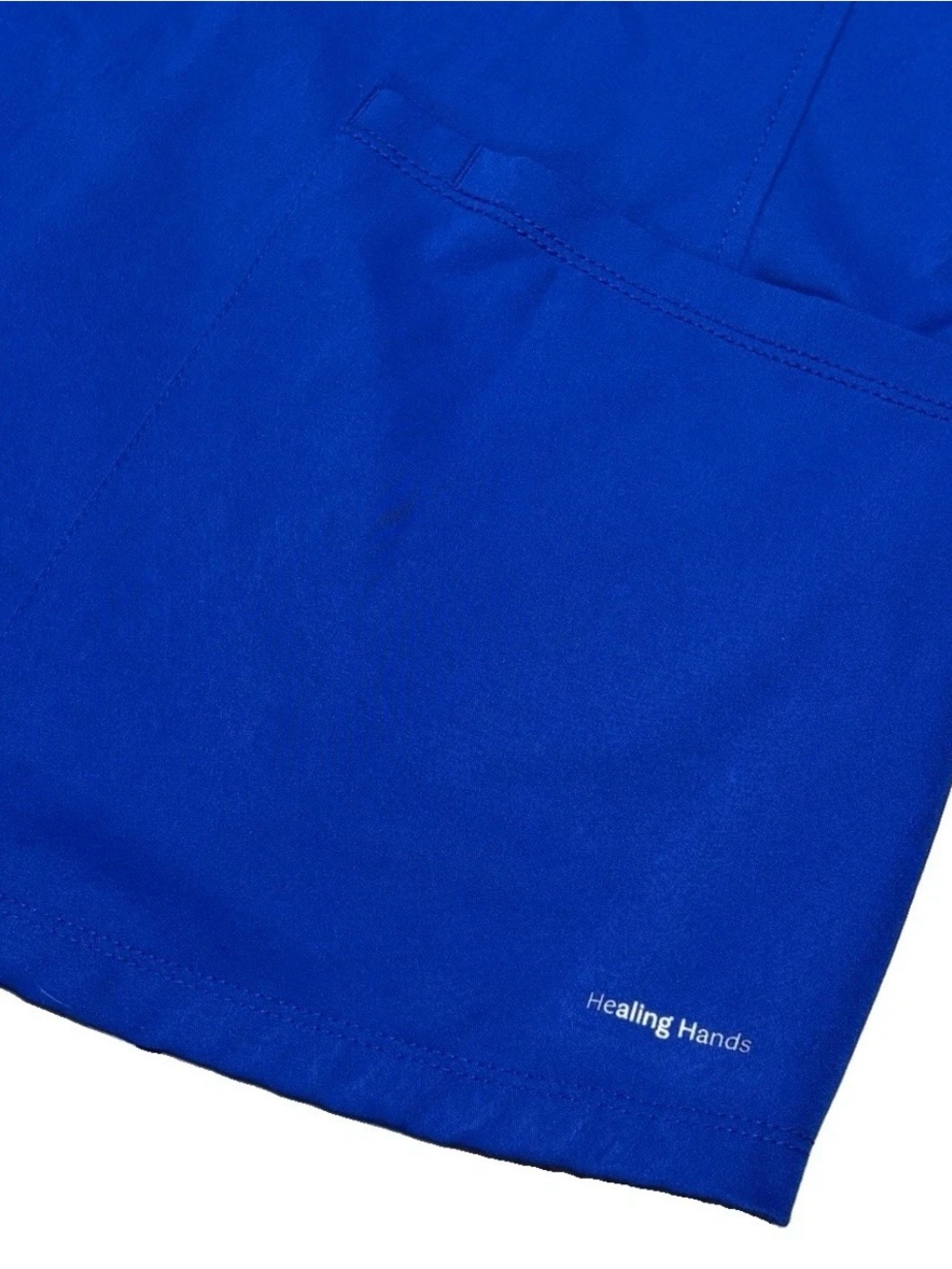 HH Works Healing Hands Monica 2500 Scrub Top 2X Blue V-Neck Stretch Women’s 🔥💙 - Picture 2 of 7
